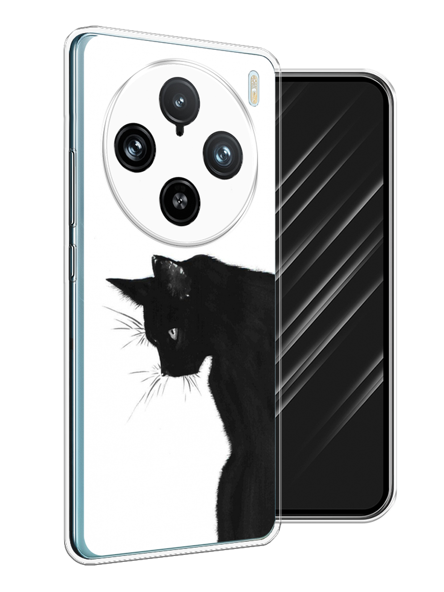 

Чехол Awog на Vivo X100 Pro "Black cat", Черный;белый, 2611850-1