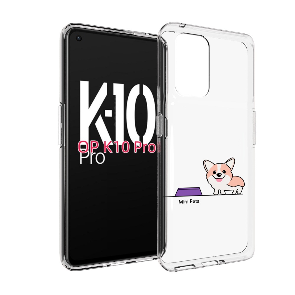

Чехол MyPads мини-питомец детский для OPPO K10 Pro, Прозрачный, Tocco