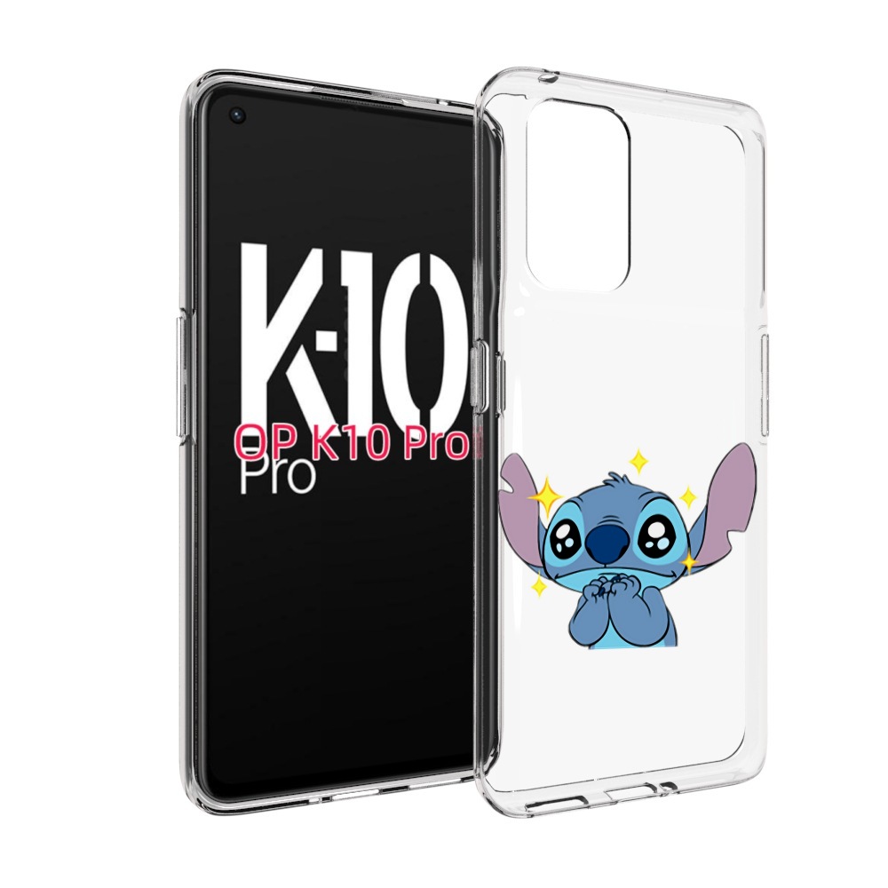 

Чехол MyPads милый-стич детский для OPPO K10 Pro, Прозрачный, Tocco