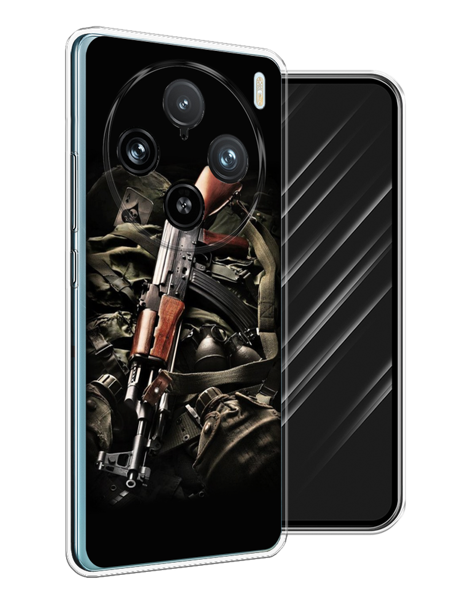 

Чехол Awog на Vivo X100 Pro "Автомат", Черный;коричневый;серый, 2611850-1