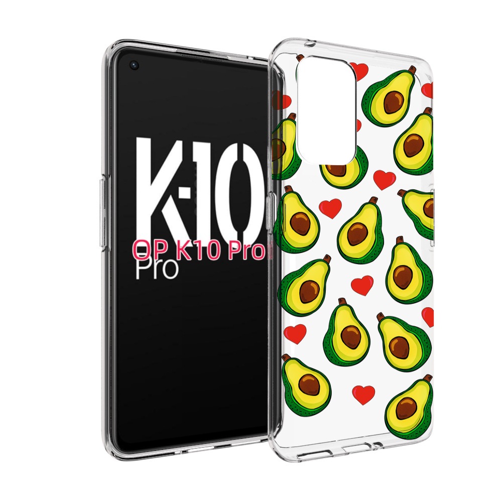 

Чехол MyPads миленькие-авокадо для OPPO K10 Pro, Прозрачный, Tocco