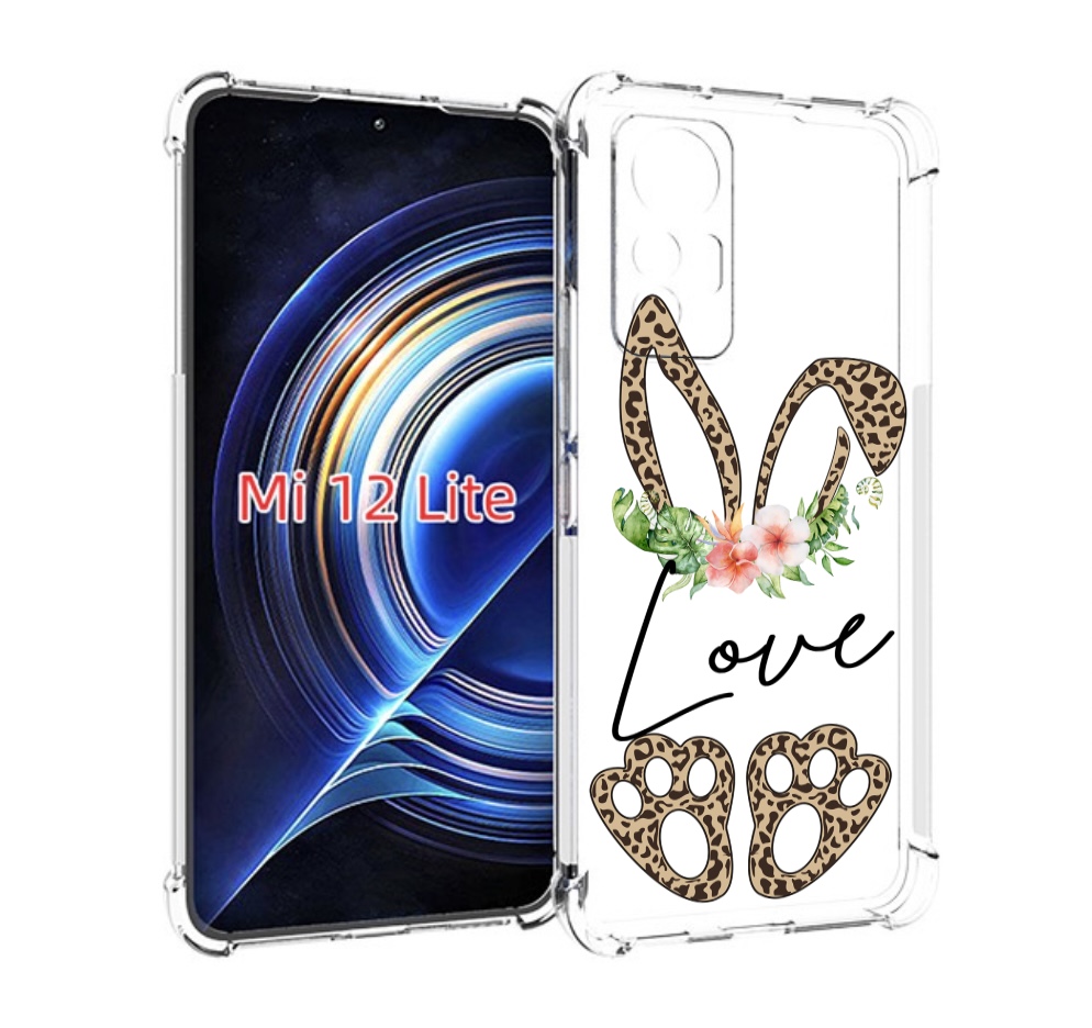 

Чехол MyPads золотые-лапки-и-ушки для Xiaomi 12 Lite, Прозрачный, Tocco