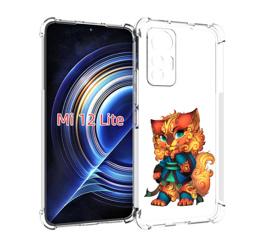 

Чехол MyPads золотой-кот для Xiaomi 12 Lite, Прозрачный, Tocco