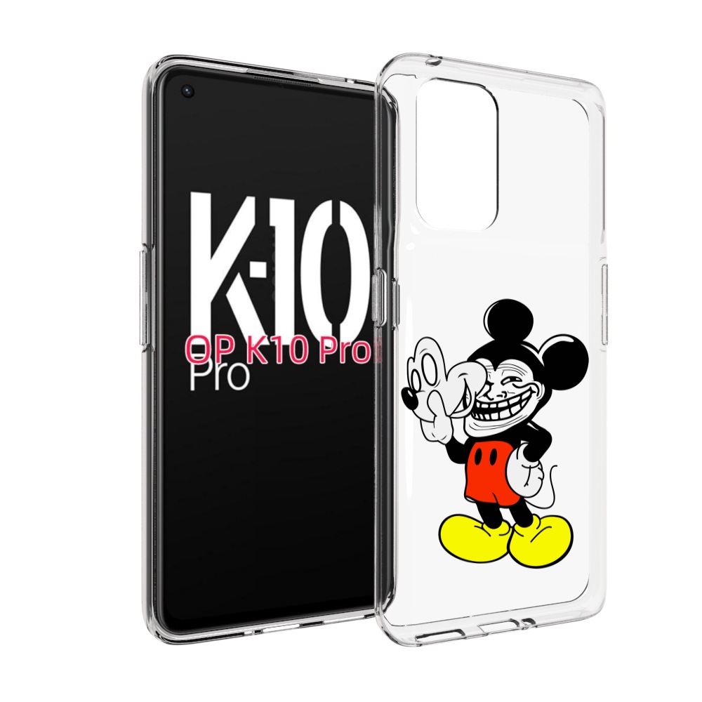 

Чехол MyPads микки-маус-троллер для OPPO K10 Pro, Прозрачный, Tocco