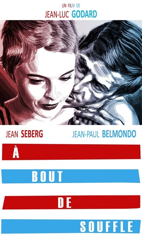 

Постер к фильму "На последнем дыхании" (A bout de souffle) A4