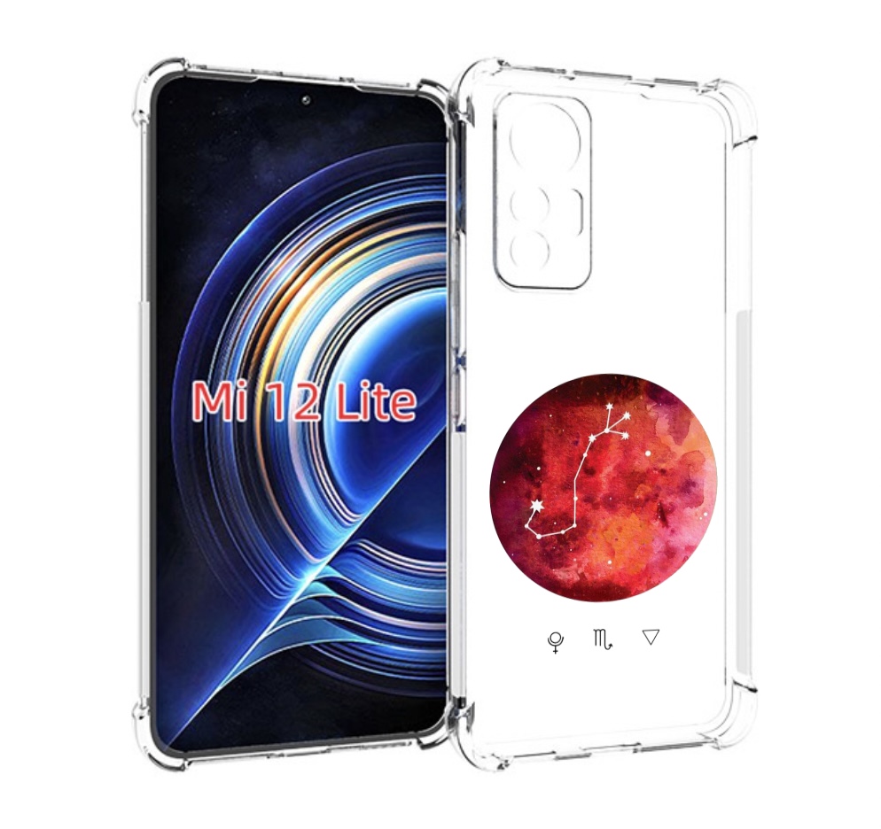 

Чехол MyPads знак зодиака скорпион 6 для Xiaomi 12 Lite, Прозрачный, Tocco