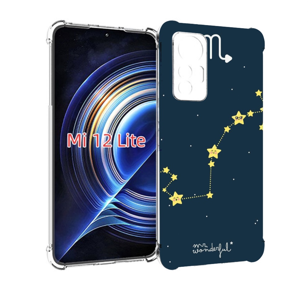 

Чехол MyPads знак зодиака скорпион 1 для Xiaomi 12 Lite, Прозрачный, Tocco