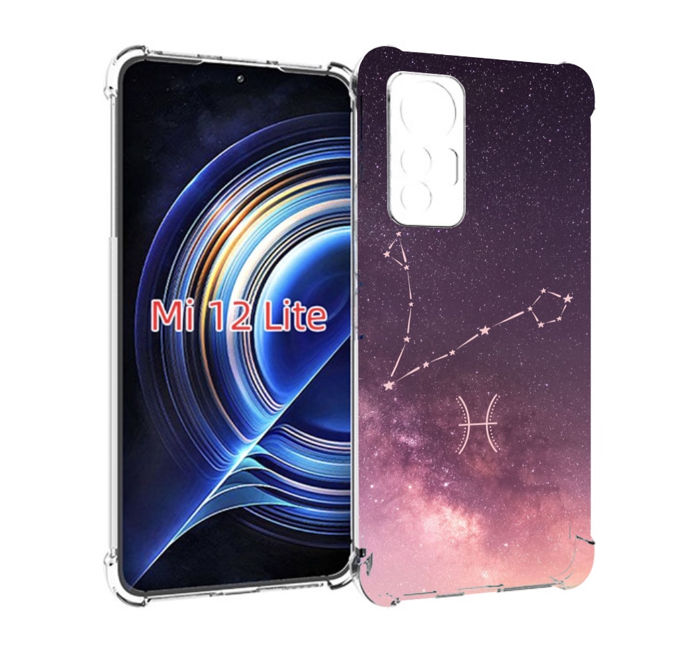 

Чехол MyPads знак зодиака рыбы 5 для Xiaomi 12 Lite, Прозрачный, Tocco