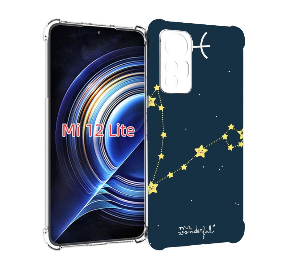 

Чехол MyPads знак зодиака рыбы 1 для Xiaomi 12 Lite, Прозрачный, Tocco