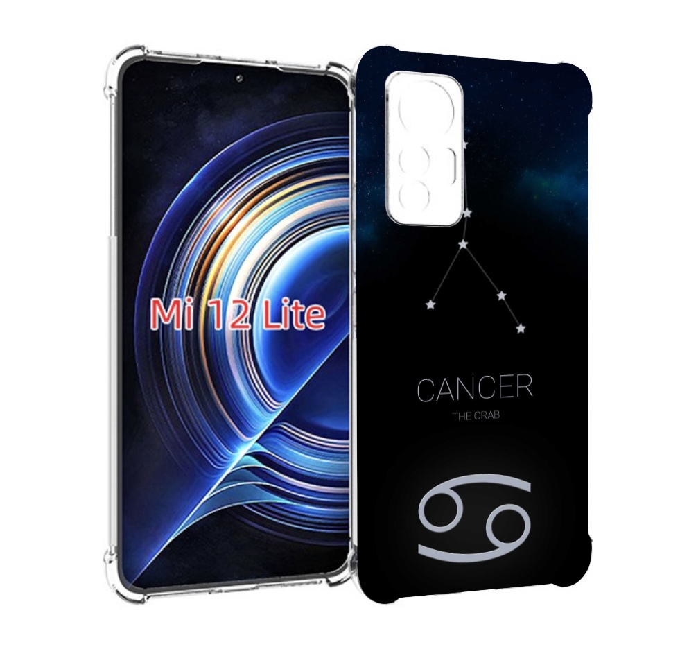 

Чехол MyPads знак зодиака рак 2 для Xiaomi 12 Lite, Прозрачный, Tocco