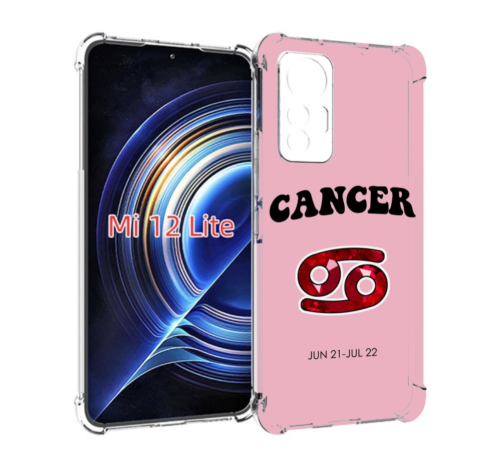 

Чехол MyPads знак зодиака рак 1 для Xiaomi 12 Lite, Прозрачный, Tocco