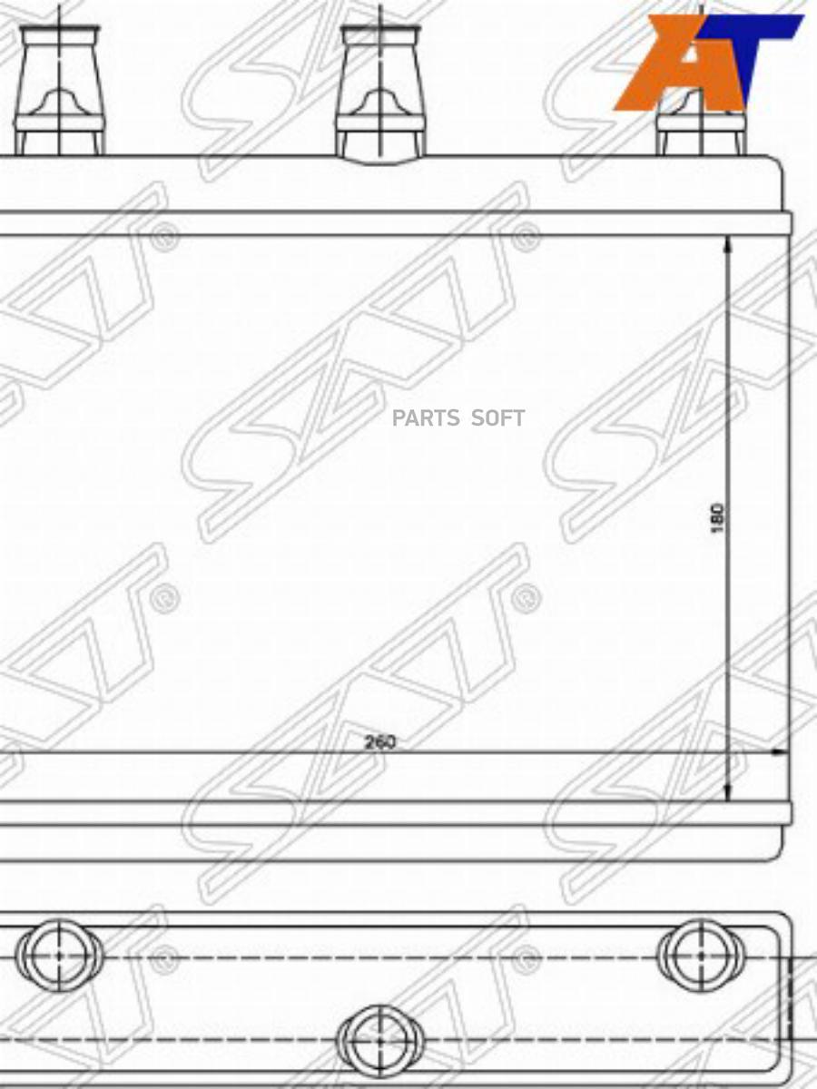 

SAT Радиатор отопителя салона BMW 7 E65/E66/E67/E68 01-