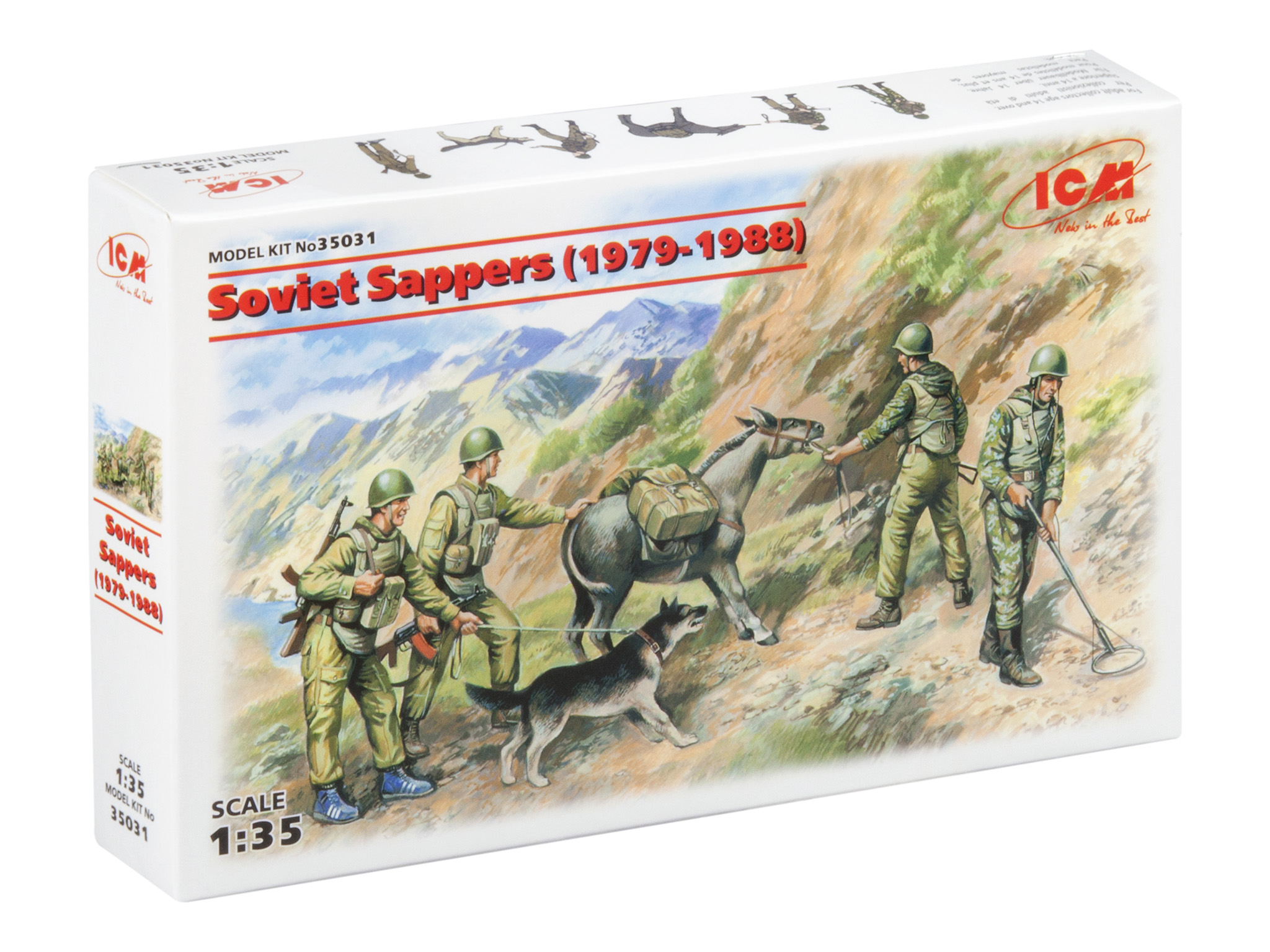 

Сборная модель ICM 1/35 Советские саперы (1979-1988) 35031