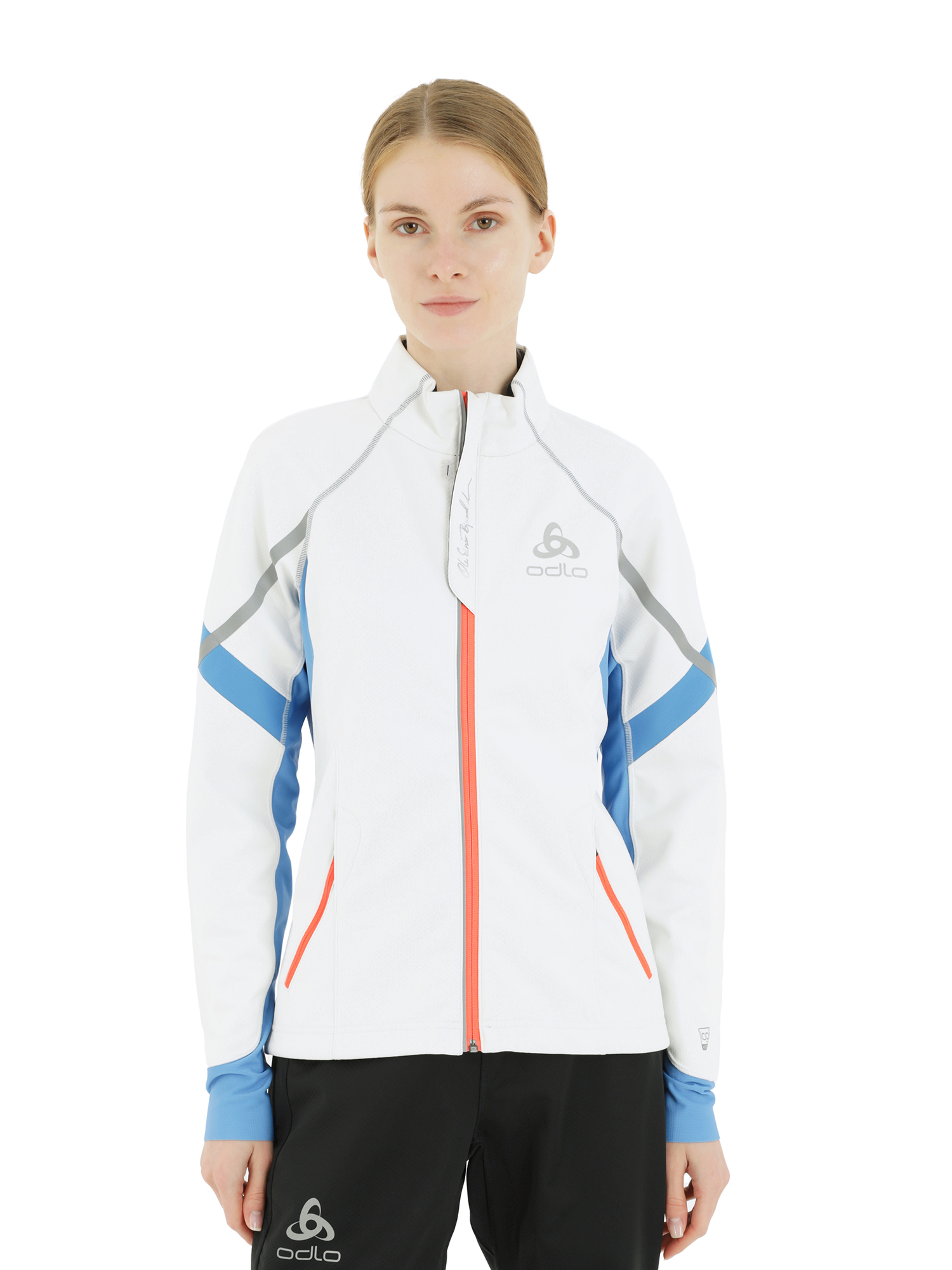 Куртка Odlo Jacket Bjorndalen Snow White/Campanula (Us:l)