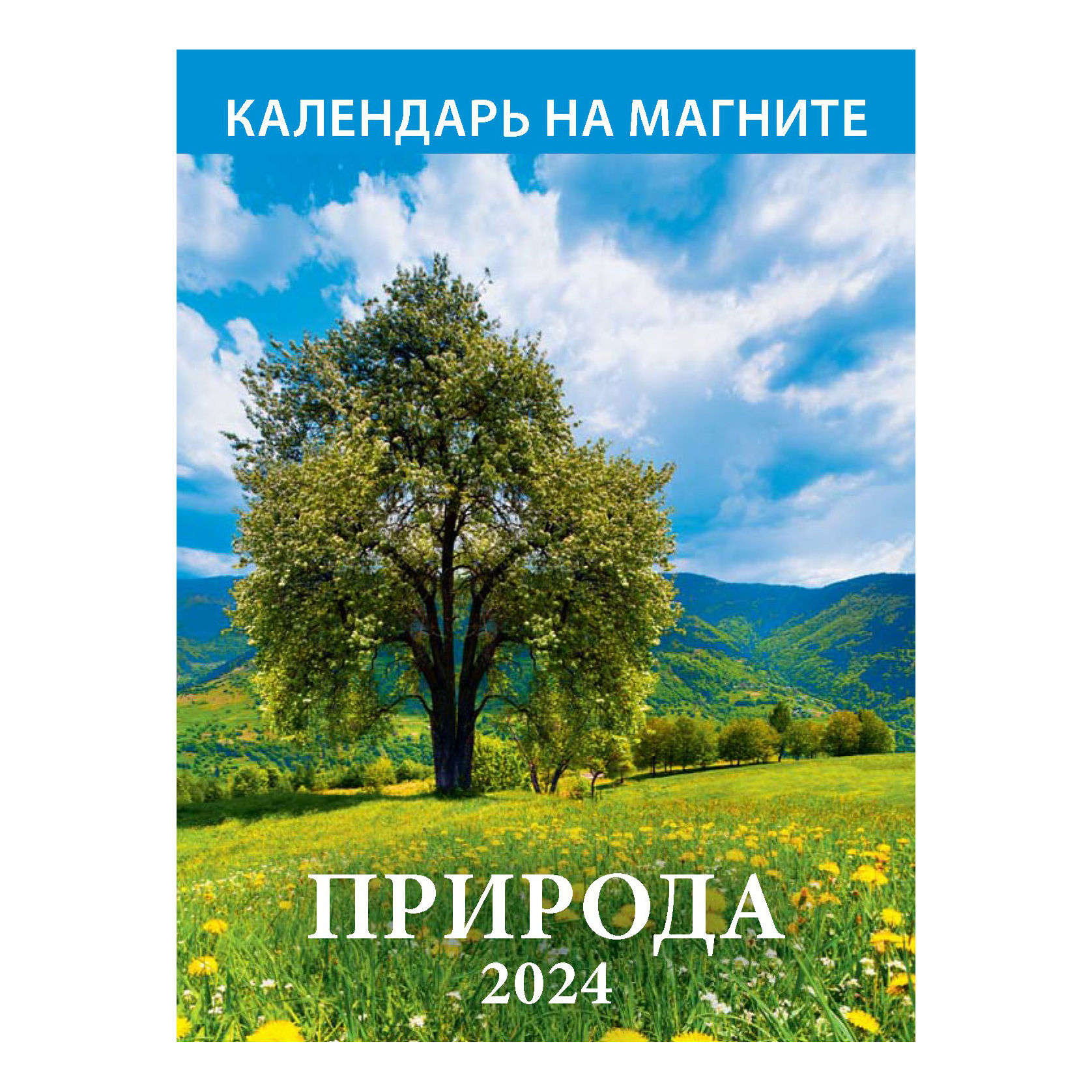 

Календарь настенный отрывной Природа на 2024 год на магните 96 х 135 мм