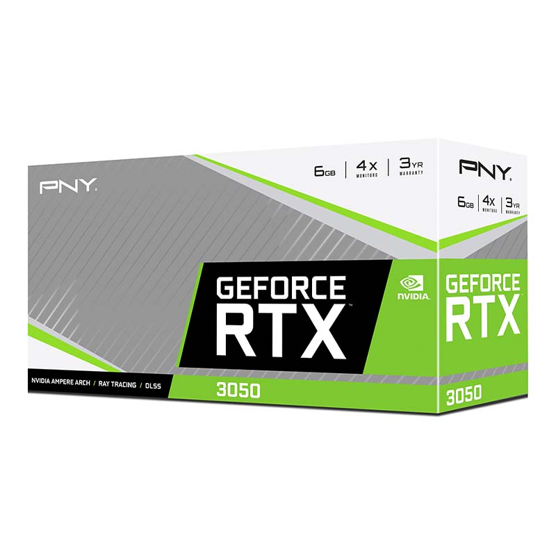 

Видеокарта PNY NVIDIA GeForce RTX 3050 VERTO, GeForce RTX 3050 VERTO