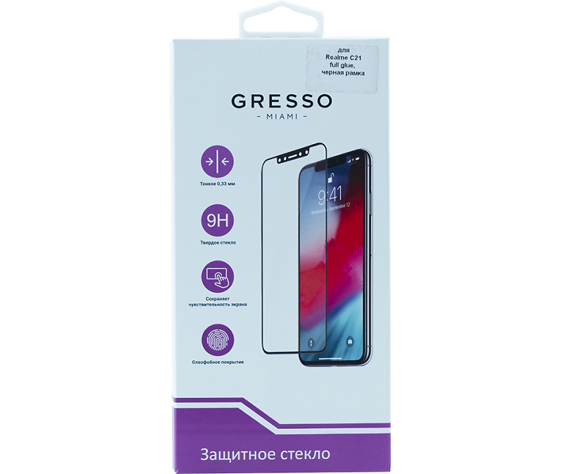 

Защитное стекло Gresso для realme C21/С21Y 2.5D Full Glue (черная рамка), для realme C21/С21Y 2.5D Full Glue черная рамка