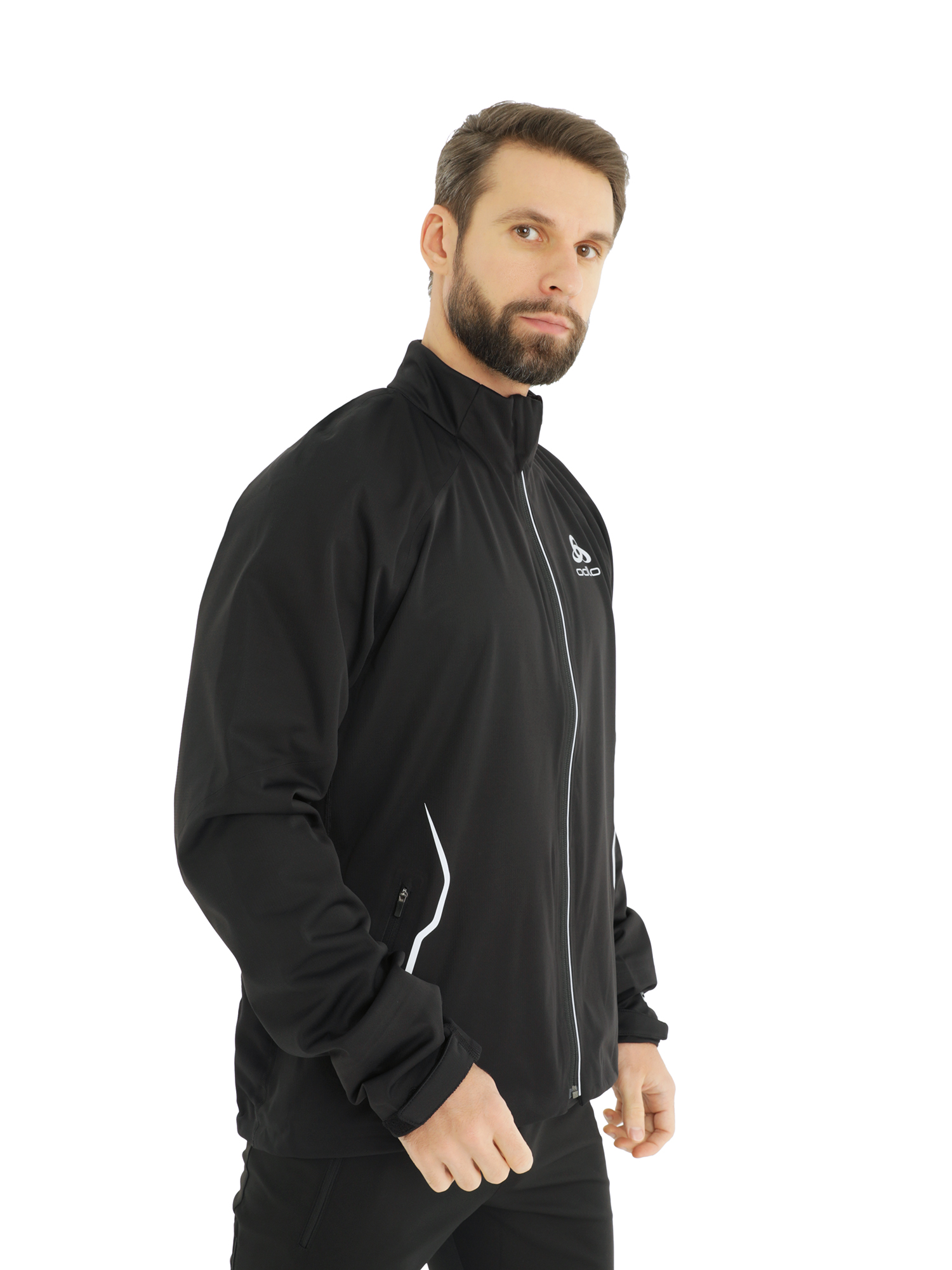 фото Куртка беговая odlo jacket gravity m black (us:l)