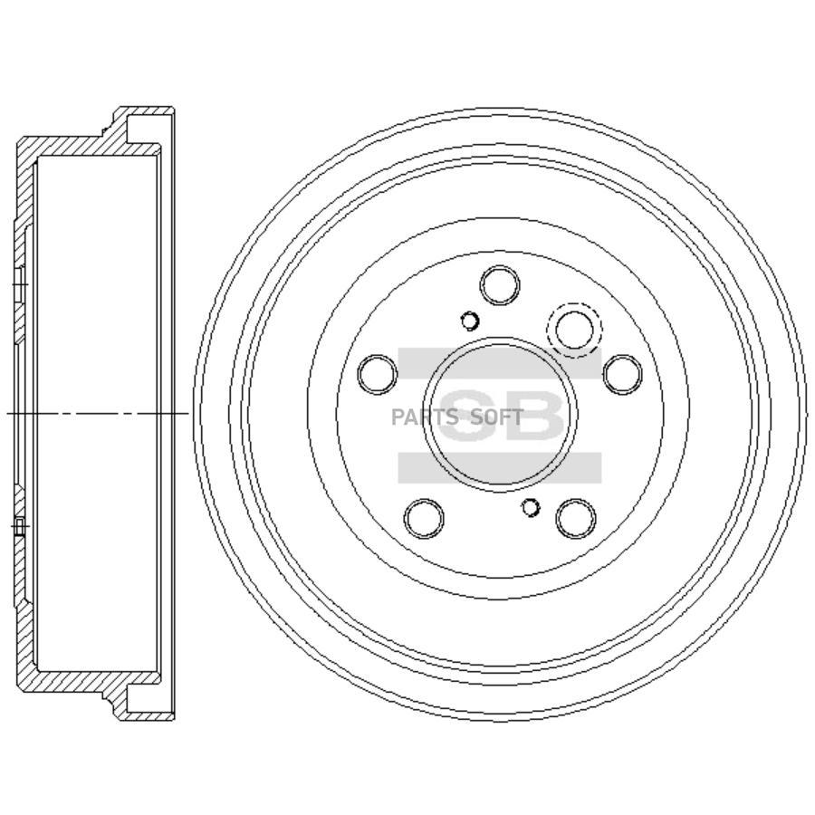 SANGSIN BRAKE SD4685 Барабан тормозной TOYOTA CAMRY -94 1шт