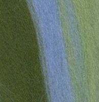 Gamma 100% полутонкая, 50 г, №6069 зеленый/светлый голубой/зеленое яблоко