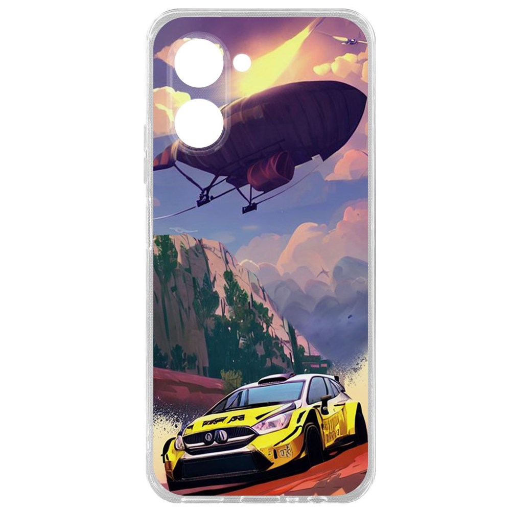 

Чехол-накладка Krutoff Clear Case Гонка для Realme C33 2023, Прозрачный
