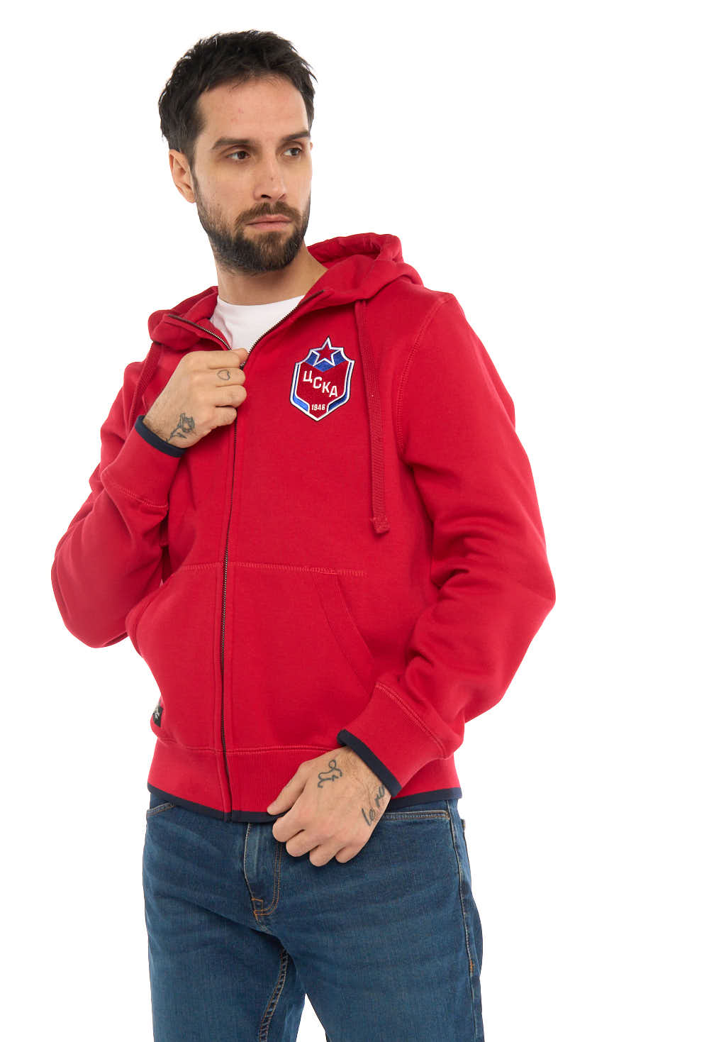 

Толстовка мужская Atributika&Club ЦСКА 360200 красная 2XL, Красный, ЦСКА 360200