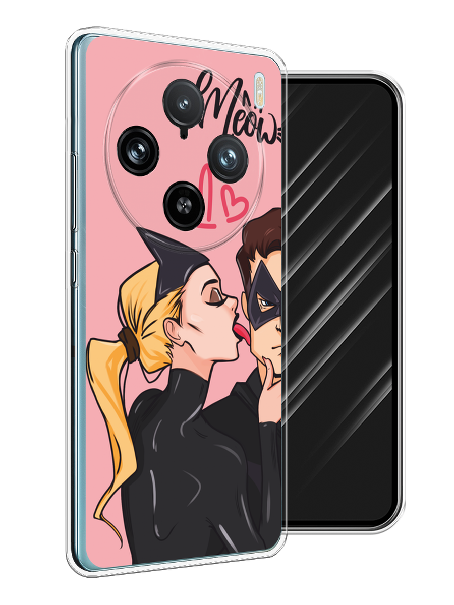 

Чехол Awog на Vivo X100 Pro "Kiss of Cat Woman", Розовый;черный;бежевый, 2611850-1
