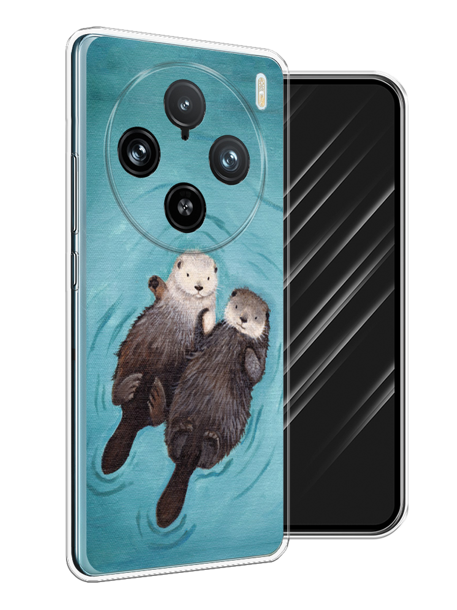 

Чехол Awog на Vivo X100 Pro "Парочка бобров", Голубой, 2611850-1