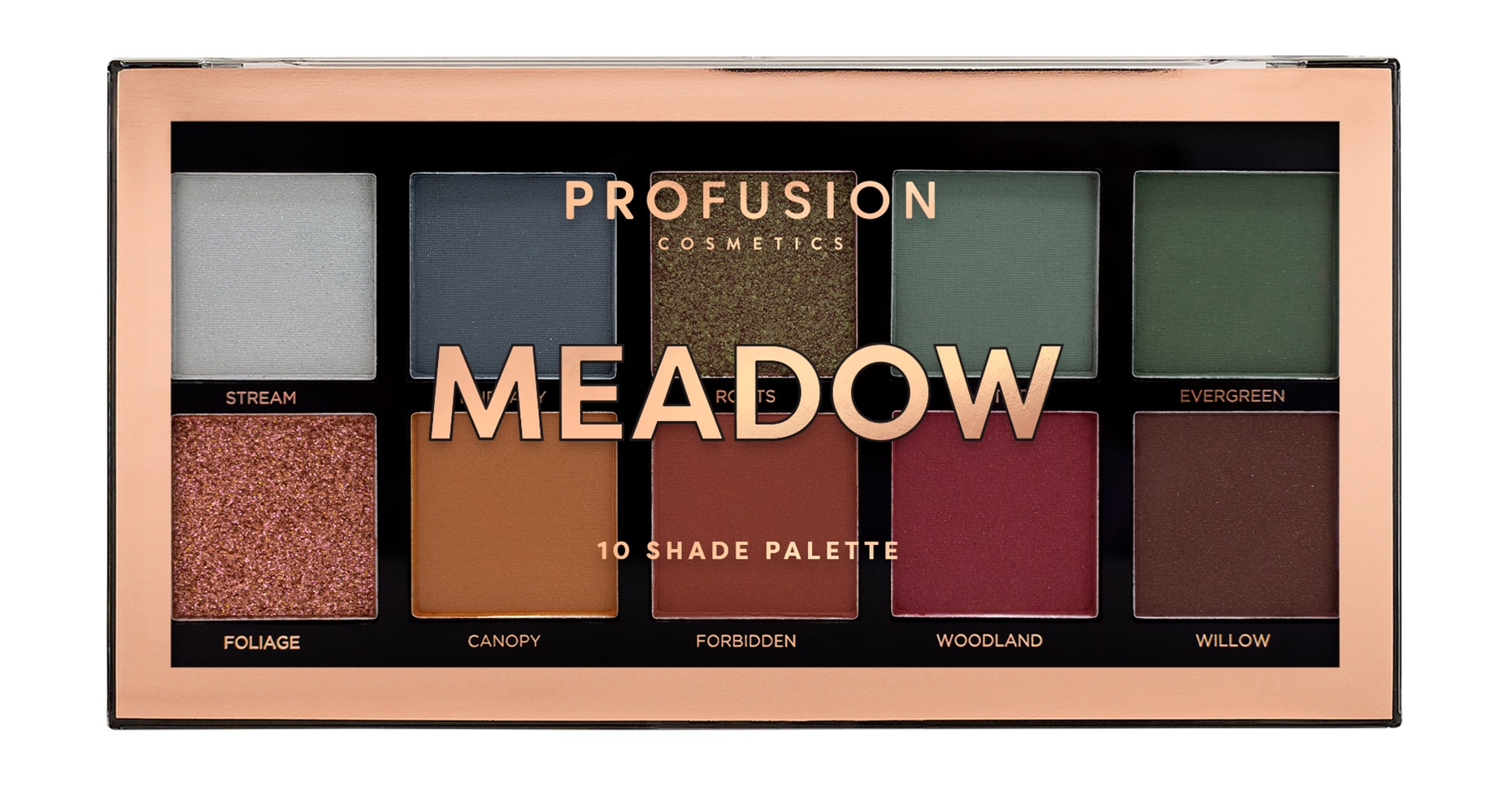 Палетка теней для век Profusion Meadow 10 Shade Palette 120г