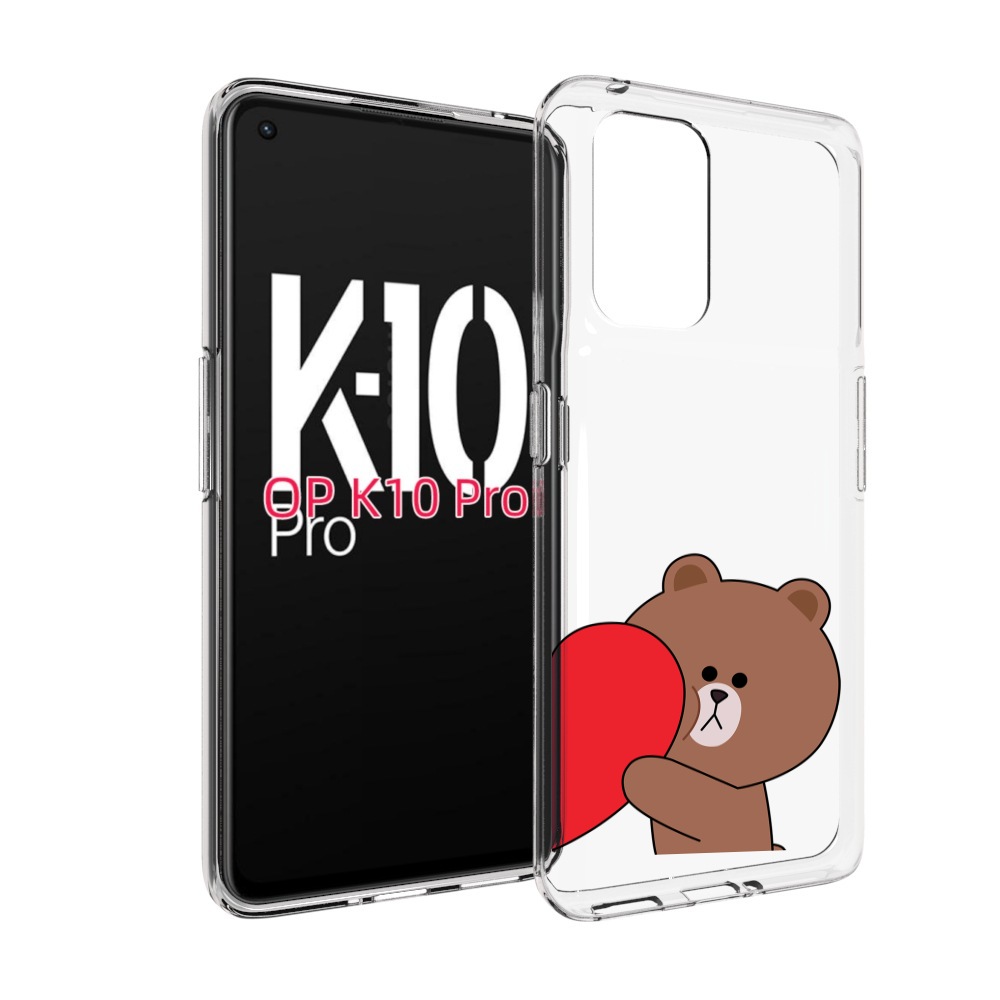 

Чехол MyPads медвежонок детский для OPPO K10 Pro, Прозрачный, Tocco