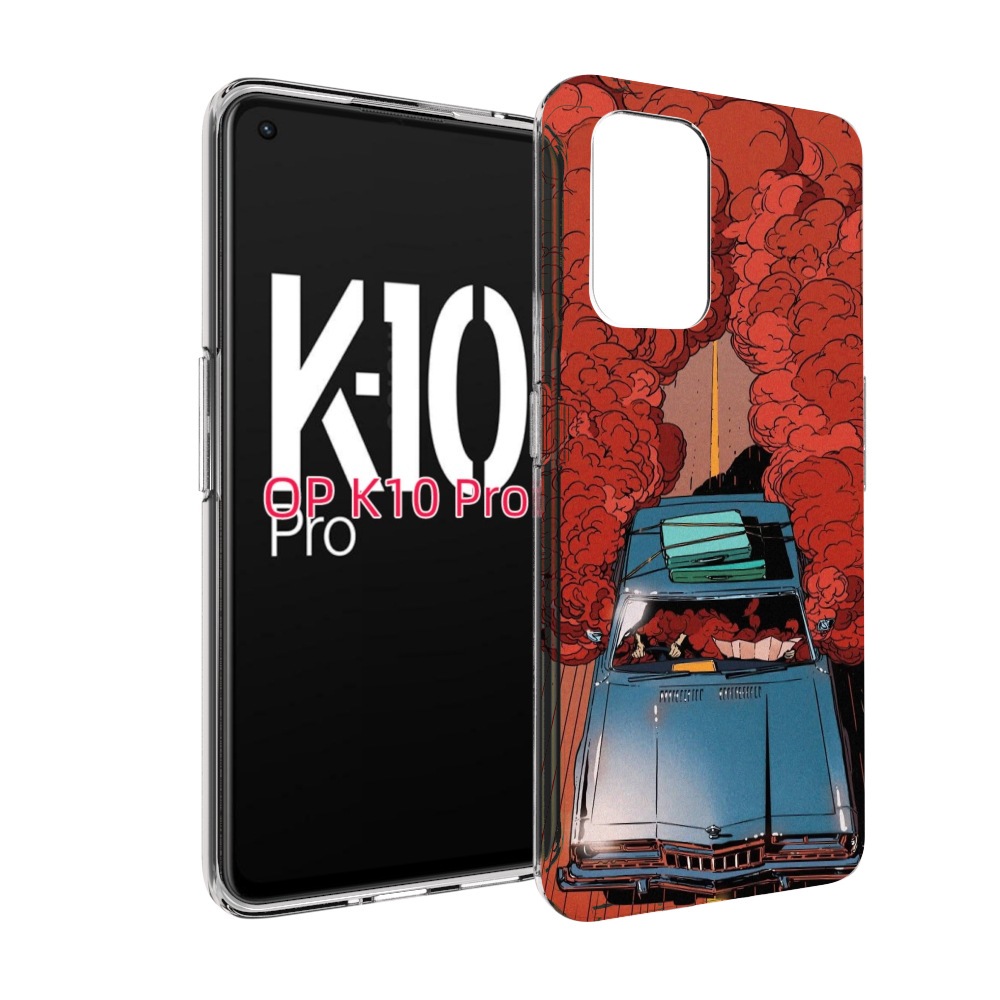 

Чехол MyPads машина мчится с дымком для OPPO K10 Pro, Прозрачный, Tocco