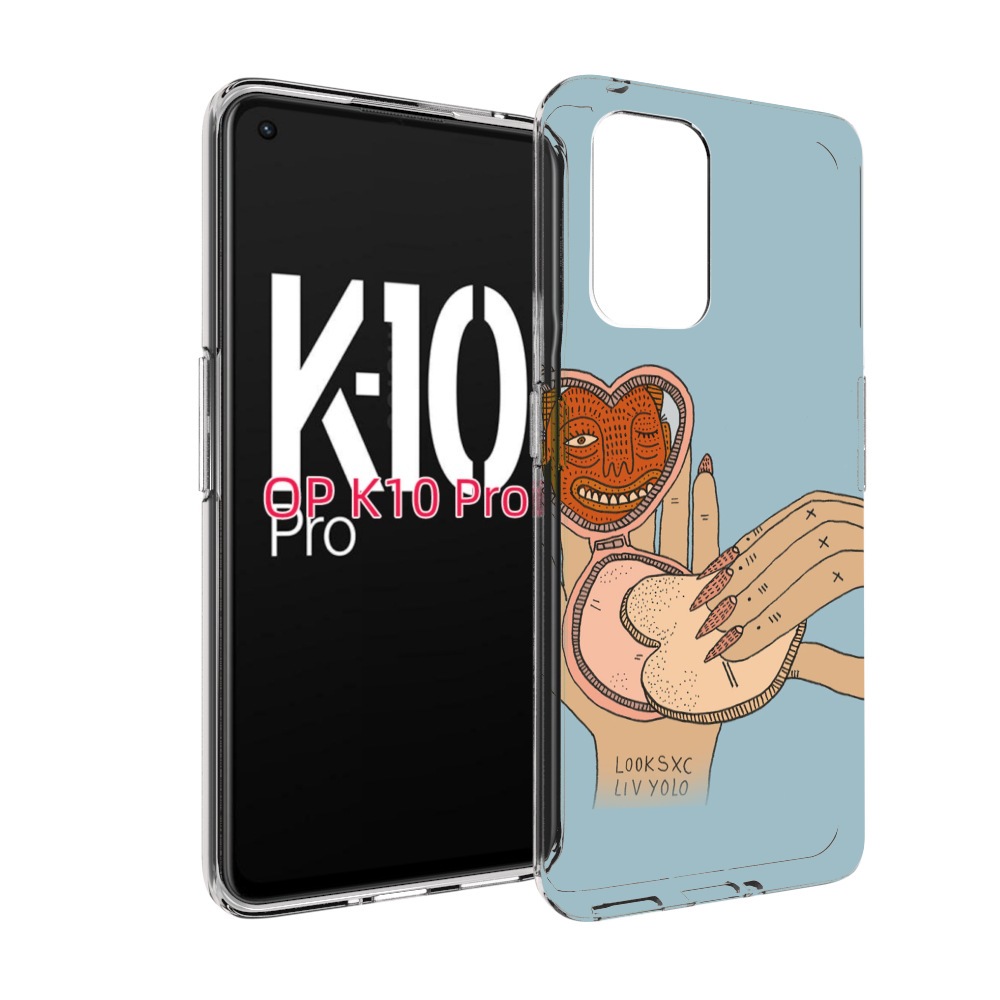 

Чехол MyPads макияж картинка женский для OPPO K10 Pro, Прозрачный, Tocco