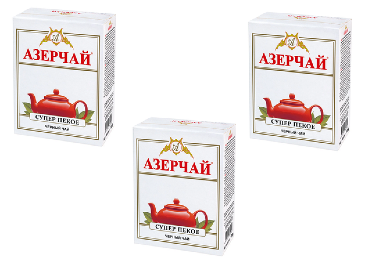 Чай черный Azercay, Пекое, 100 г, 3 шт