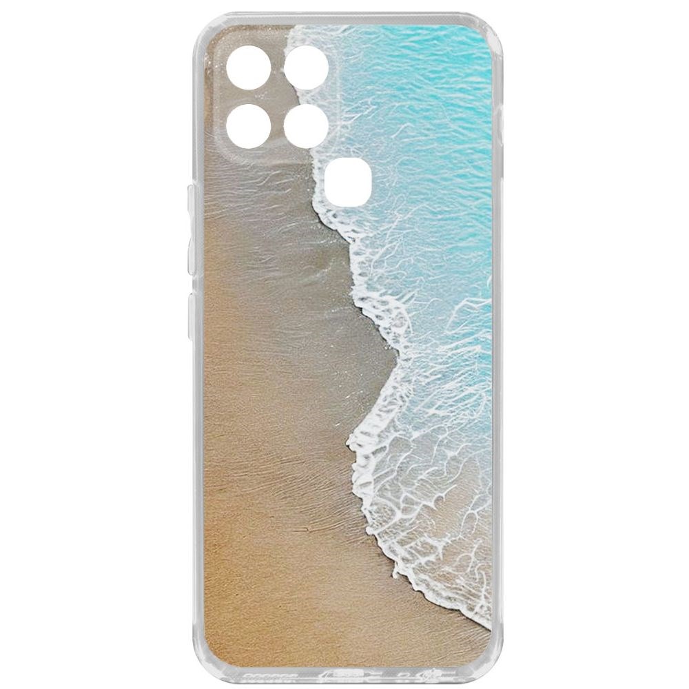 Чехол-накладка Krutoff Clear Case Прибой для INFINIX Smart 6