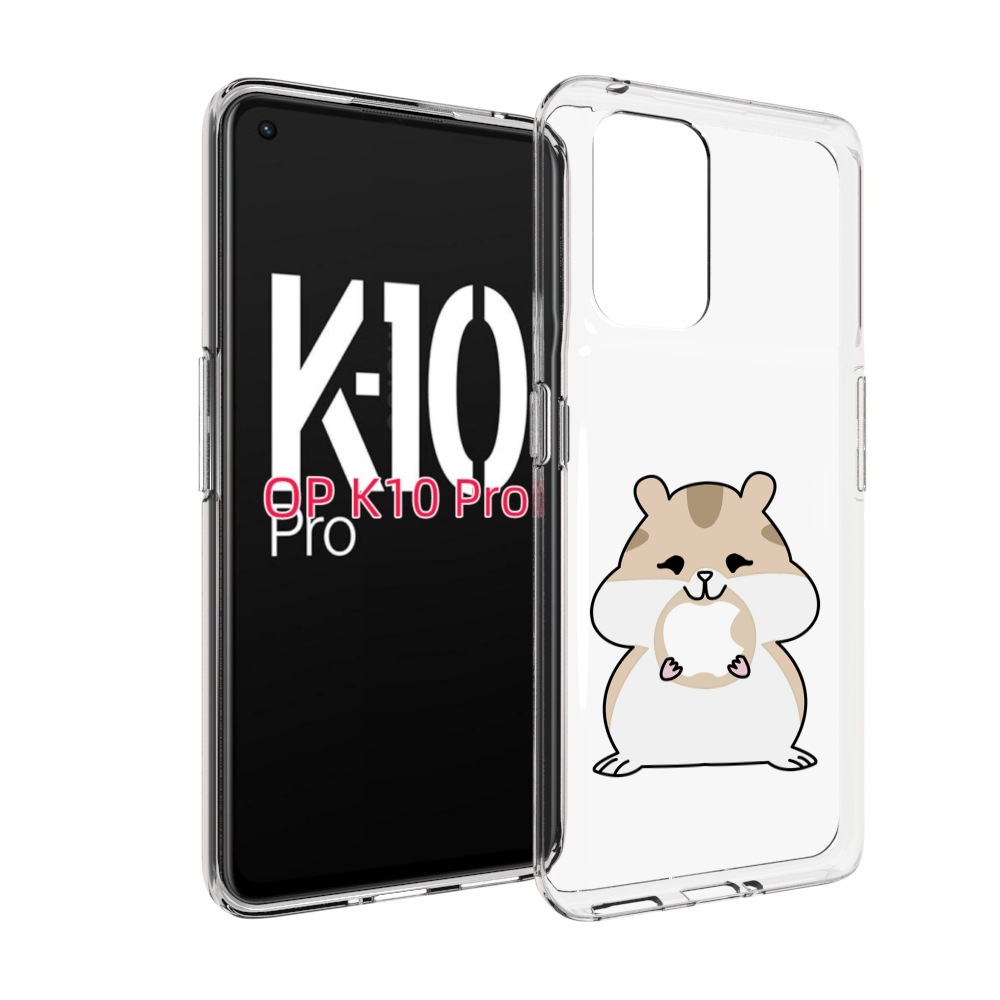 

Чехол MyPads любитель-яблок детский для OPPO K10 Pro, Прозрачный, Tocco