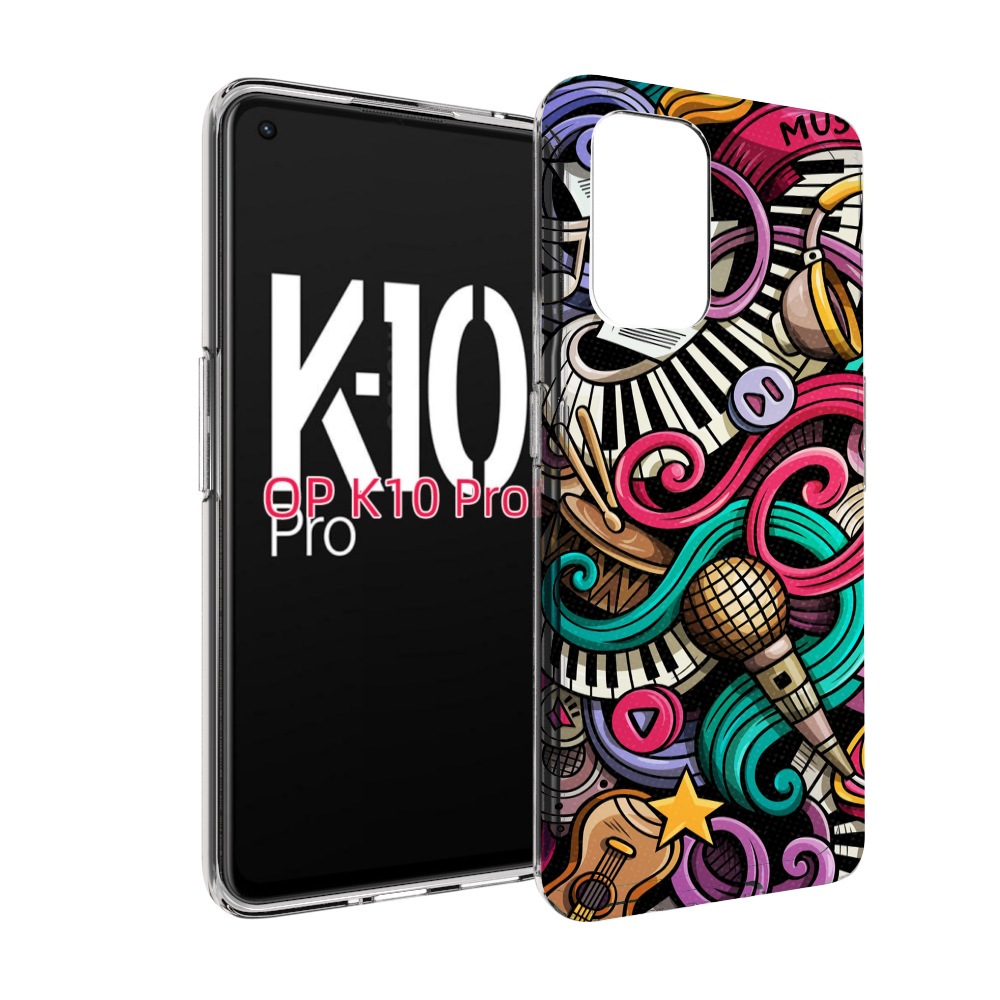 

Чехол MyPads любимая-музыка для OPPO K10 Pro, Прозрачный, Tocco