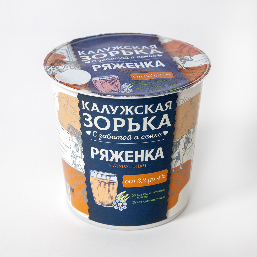 Ряженка Калужская зорька 3.2-4% 350 г