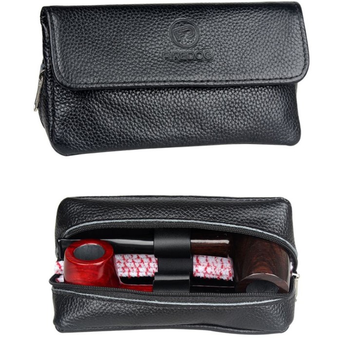 Сумка для курительной трубки и табака, ручная работа, 15.2 х 8.8 х 5.8 см