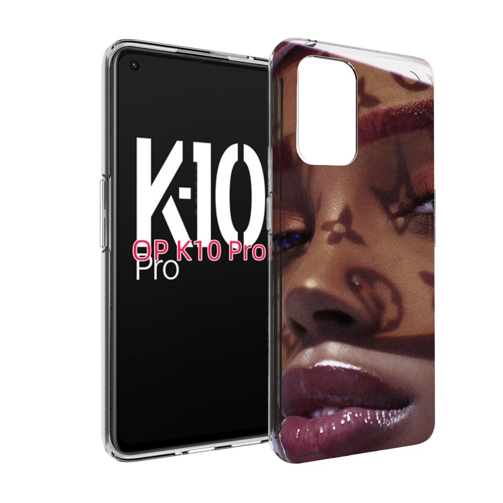 

Чехол MyPads лицо девушки тень женский для OPPO K10 Pro, Прозрачный, Tocco