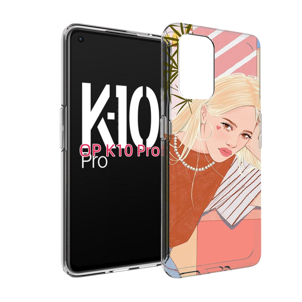 

Чехол MyPads летняя-девочка женский для OPPO K10 Pro, Прозрачный, Tocco