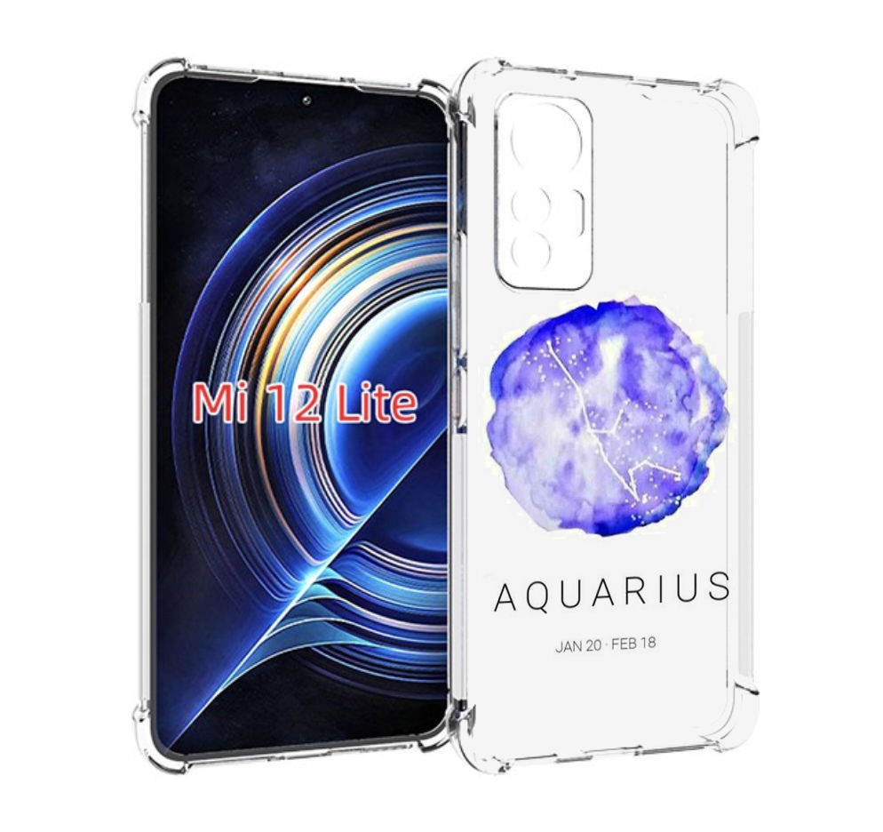 

Чехол MyPads знак зодиака водолеи 5 для Xiaomi 12 Lite, Прозрачный, Tocco