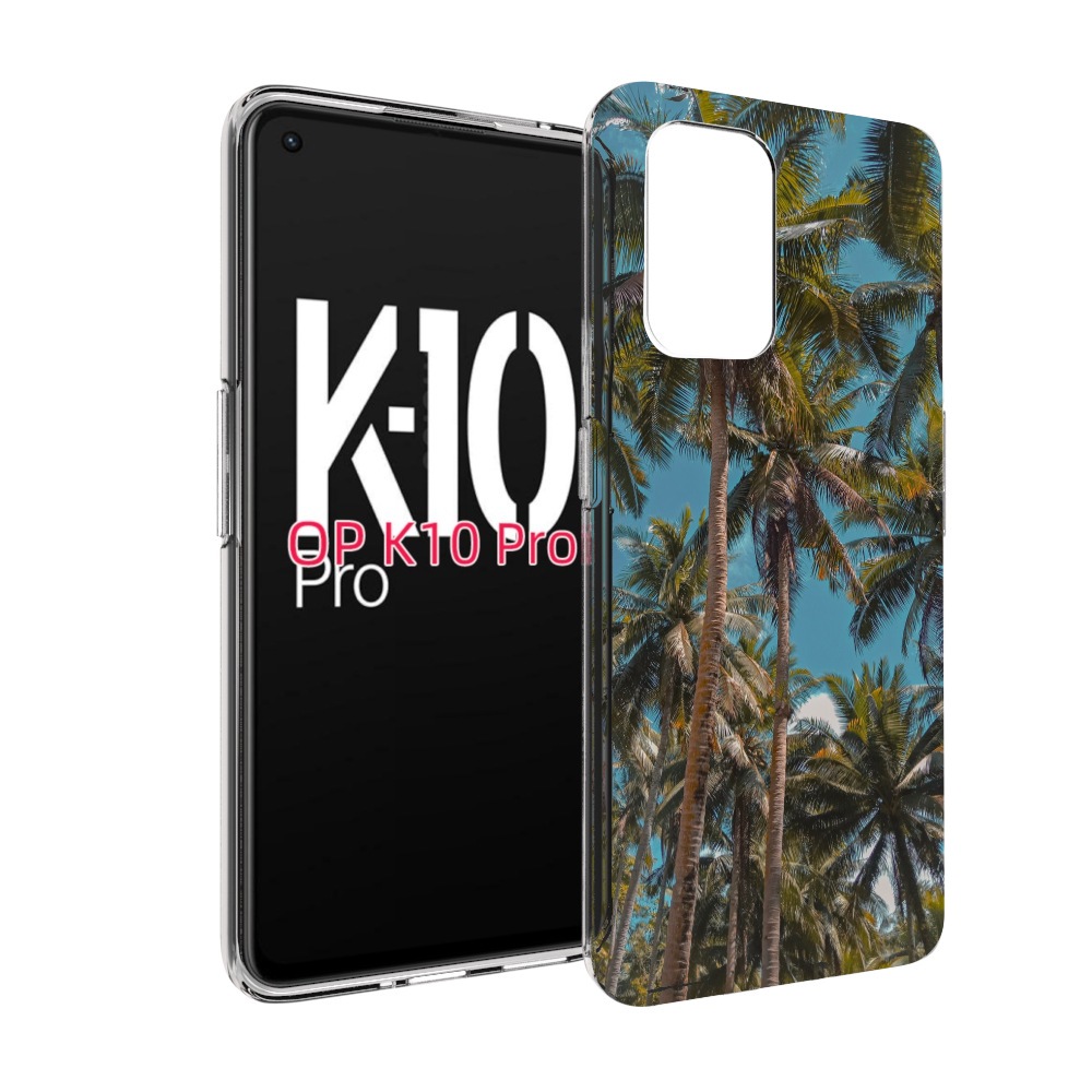 

Чехол MyPads летние пальмы для OPPO K10 Pro, Прозрачный, Tocco