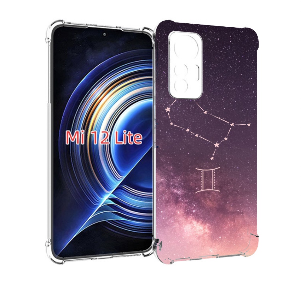 

Чехол MyPads знак зодиака близнецы 5 для Xiaomi 12 Lite, Прозрачный, Tocco