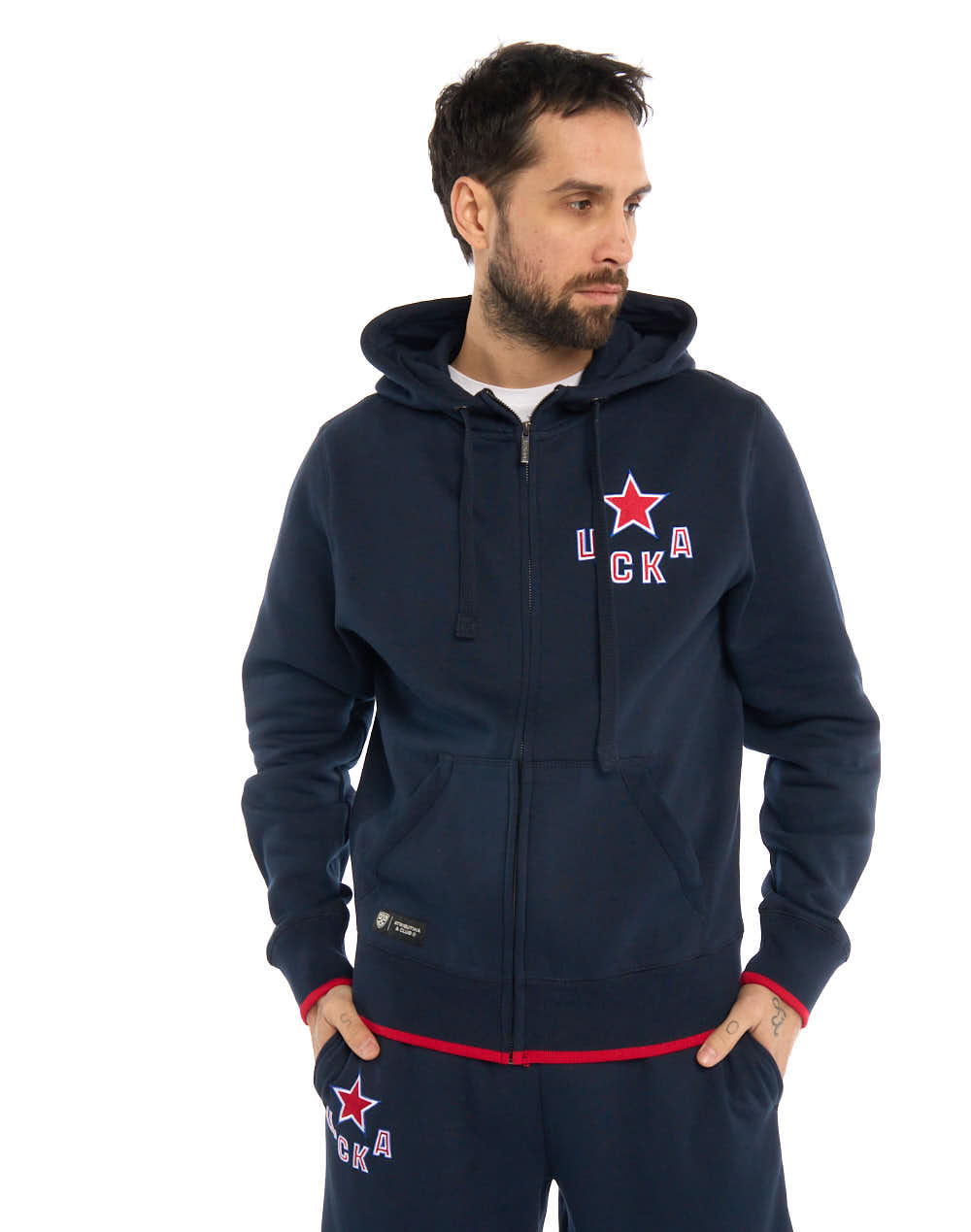 

Толстовка мужская Atributika&Club ЦСКА 360180 синяя 2XL, Синий, ЦСКА 360180