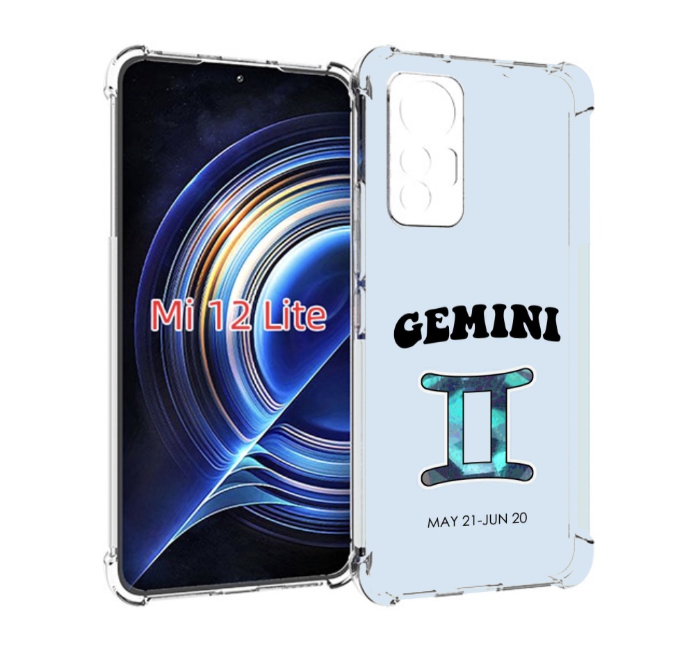 

Чехол MyPads знак зодиака близнецы 1 для Xiaomi 12 Lite, Прозрачный, Tocco