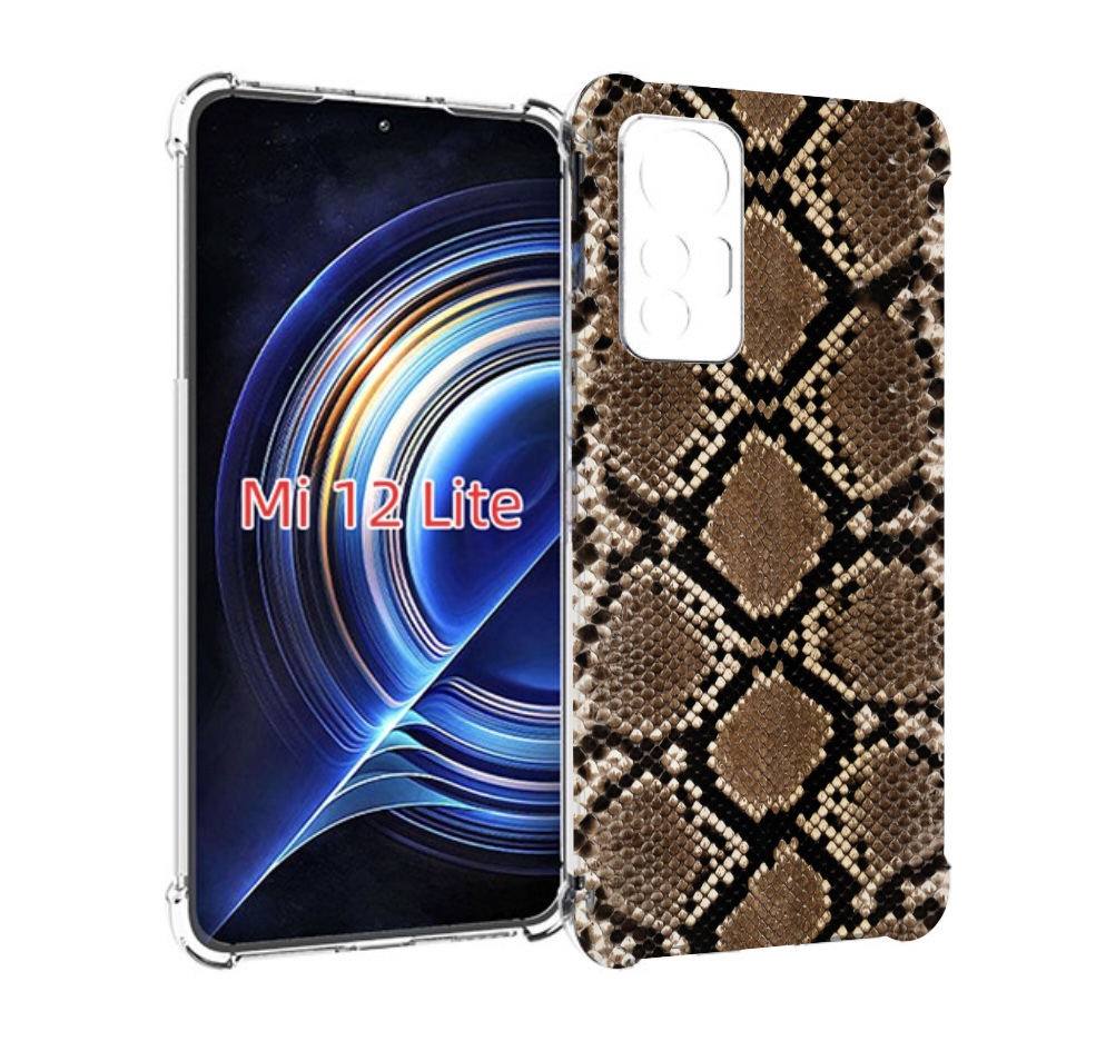

Чехол MyPads змеиная кожа для Xiaomi 12 Lite, Прозрачный, Tocco