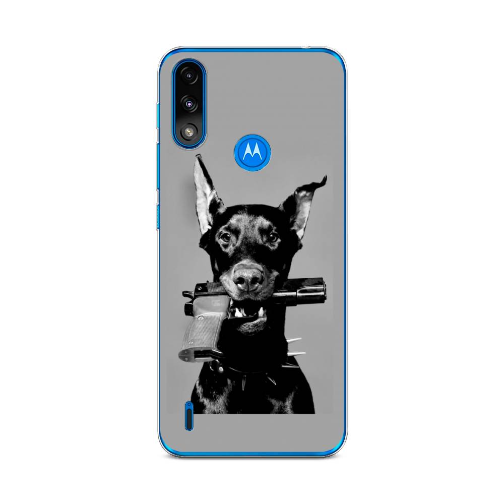 

Силиконовый чехол "Доберман" на Motorola Moto E7 Power, Разноцветный, 242450-1