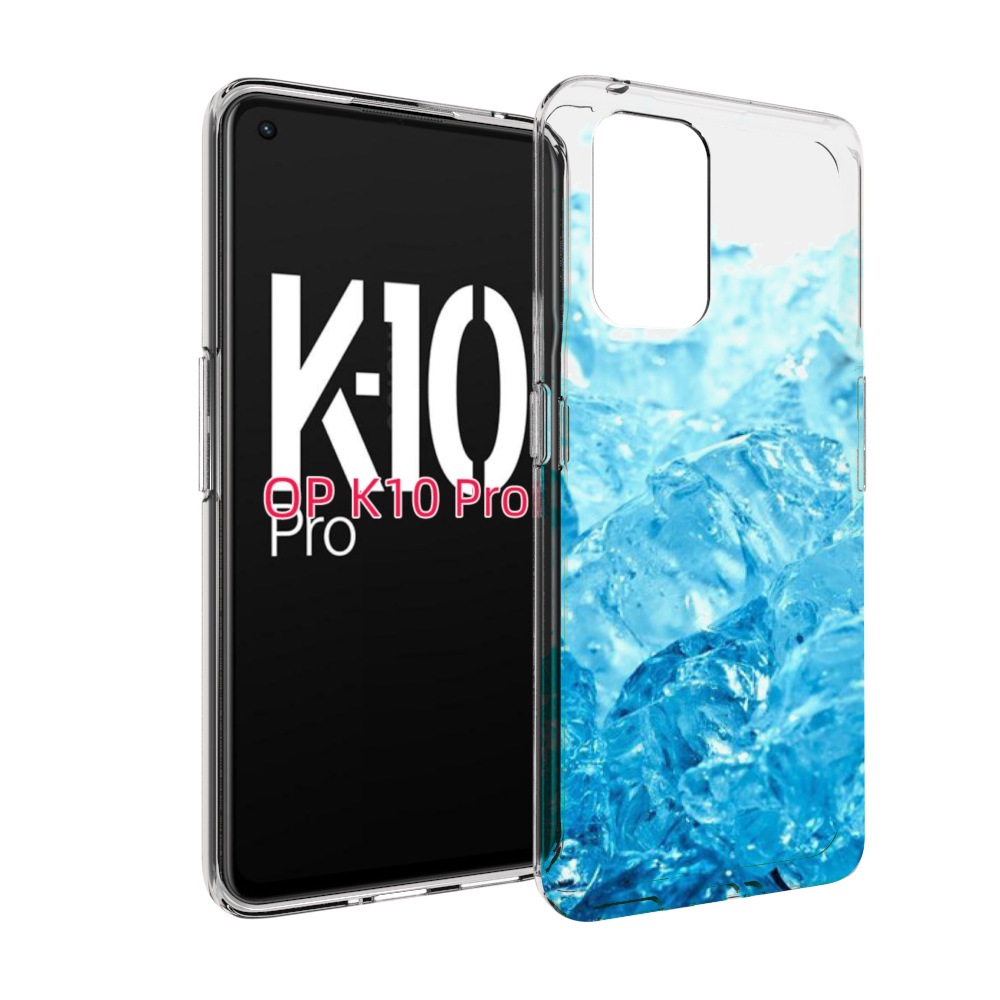 

Чехол MyPads кусочки-льда для OPPO K10 Pro, Прозрачный, Tocco