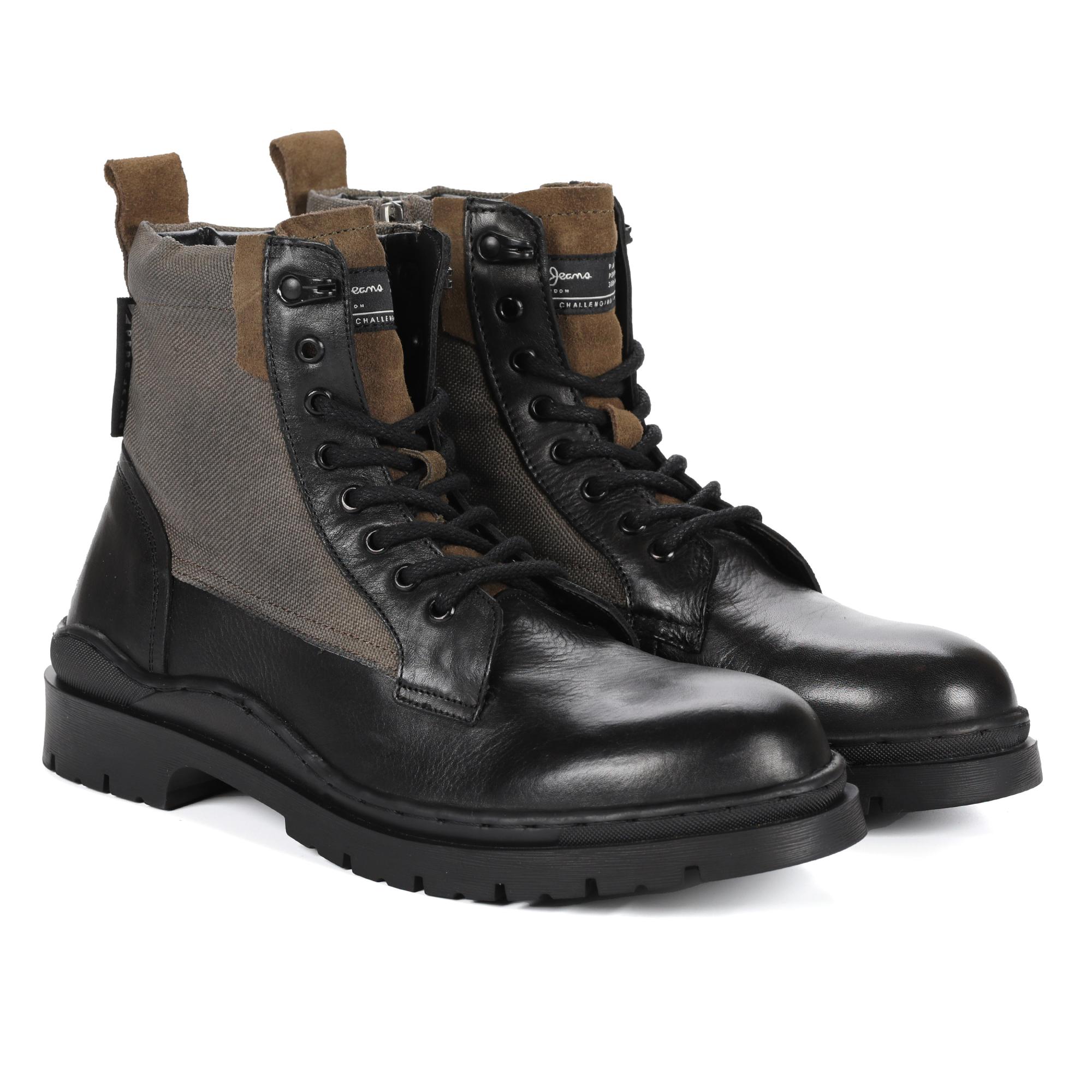 фото Ботинки мужские pepe jeans london brad boot combi pms50226 черные 44 eu