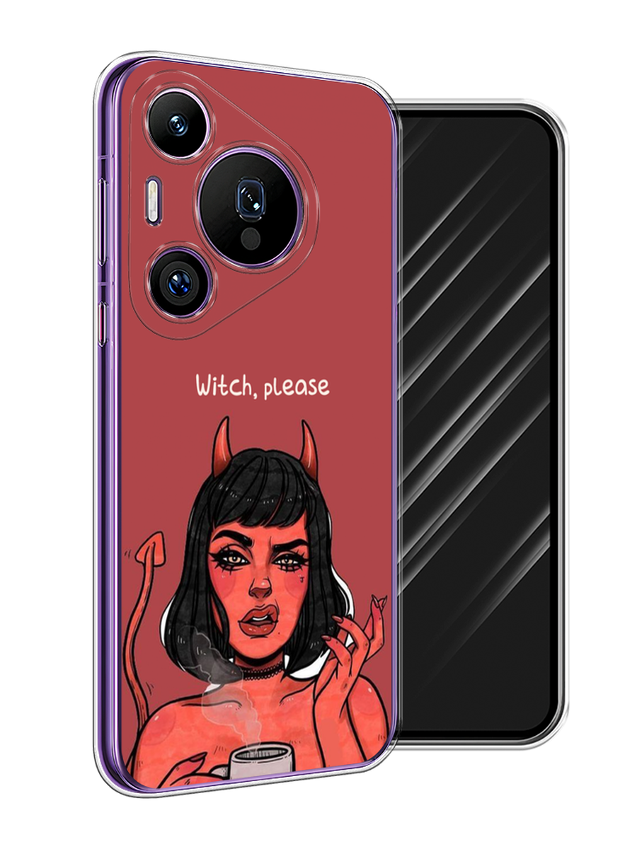 

Чехол Awog на Huawei Pura 70 Pro/70 Pro Plus "Evil Girl", Бордовый;черный, 6124150-1